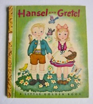 HANSEL AND GRETEL ~ Vintage Little Golden Book ~ Grimm Brothers~  Erika Weihs - £12.56 GBP