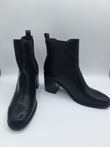 Tommy Hilfiger Women's Brae Pull On Boot Size 11 Black 3.5" Stacked Heel... - $47.75