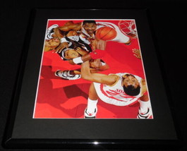Hakeem Olajuwon Dennis Rodman Overhead Framed 11x14 Photo Display Rockets Spurs - £27.77 GBP