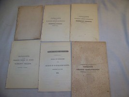 Lot 5 1837-1840 Antique Hamilton College Catalog Student Yearbook Clinton Ny - $49.49