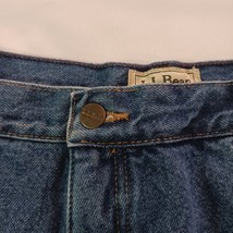 L.L. Bean Double L Jeans Women’s Relaxed Fit Blue Denim Fleece Lined Size 44×34 image 4
