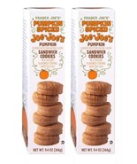 Trader Joe&#39;s Pumpkin Spiced Joe-Joe&#39;s Pumpkin Sandwich Cookies 9.4oz (2 ... - $30.59 CAD