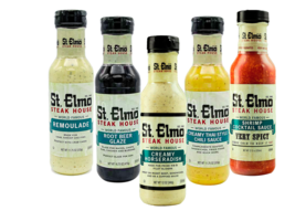 St. Elmo Horseradish, Root Beer Glaze, Thai Chili, Remoulade &amp; Cocktail ... - £46.68 GBP