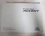 2017 Hyundai Accent Owners Manual [Paperback] Hyundai - £20.06 GBP
