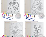 20 Pieces/4 Pack Pre-Dream Stretched Canvas Kit | Fruit, 2 Sunflowers, And - $64.98