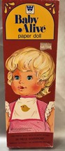 Kenner BABY ALIVE Paper Doll Set Vintage 1975 - Wardrobe Complete - No Stand - £8.46 GBP