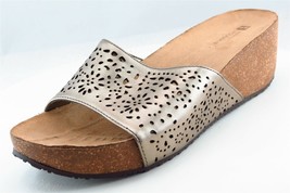 White Mountain Slide Silver Synthetic Women Sandal Shoes Sz 9 M - £15.78 GBP
