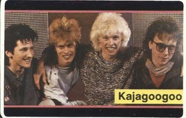 ⭕VTG card pocket calendar 1986 KAJAGOOGOO Portugal group music singer - $6.04 CAD