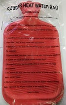 Rubber HOT Water Bottle Bag Warm Relaxing Heat Cold Therapy Leak proof 12&quot; X 6&quot; - £6.79 GBP