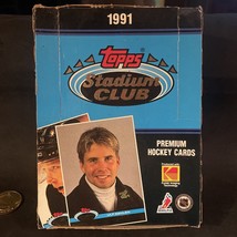 1991 Topps Stadium Club Hockey Unopened Wax Box! GRETZKY-LEMIEUX-HULL++ ... - £30.90 GBP