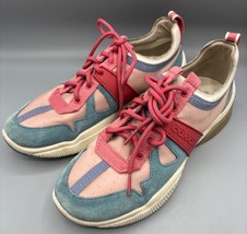 Coach Womens Sneakers City Sole Runner Pink Blue Colorblock Mesh Size 8.5 - $749.31 MXN