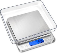 Chwares Rechargeable Kitchen Scale With Trays 3000G/0.1G, Small Scale, Jewelry. - £35.52 GBP