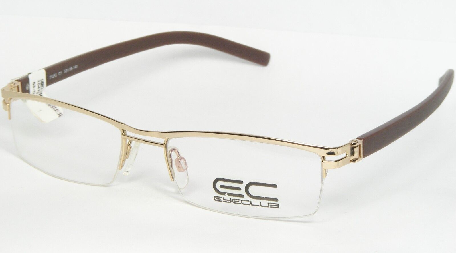 EYECLUB 71253 C1 Glänzend Gold Brille Metall Rahmen 53-18-140mm - $55.07