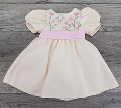 My Twinn Peach &amp; Pink Floral Dress for 18&quot; My Twinn Dolls - £15.29 GBP
