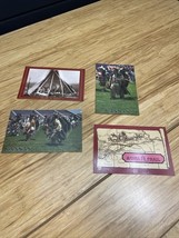 Vintage Lot of 4 State of Kansas Postcards Santa Fe Trail Native America... - $9.89