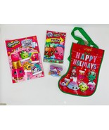 Christmas Stocking Activity Bundle Shopkins &amp; Happy Holidays  4 Piece Set - €5,14 EUR