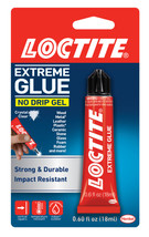 LOCTITE EXTREME GLUE No Drip Gel Adhesive Crystal Clear Multi Use 2596210 0.6 oz - £21.17 GBP