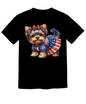 Cute Yorkshire Terrier Shirt for Fourth of July, Patriotic Animal Tee fo... - £20.41 GBP+