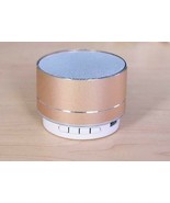 MINI BLUETOOTH RECHARGEABLE WIRELESS SPEAKER AUX TF FM A10 GOLD - $12.84 CAD