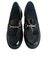 Old Navy Women’s Black Patent Loafers Size 11 Fringe Kiltie Lug Sole Pla... - $30.25 CAD