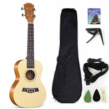 Tenor Ukelele Solid Top Spruce 26 Inch With Ukulele Accessories With Gig - $54.44