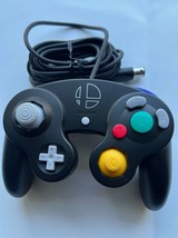 Authentic Official Nintendo GameCube Controller - Super Smash Black Ultimate - T - £43.41 GBP