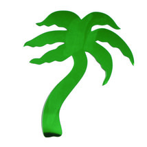 Palm Tree Tahiti Cutouts Plastic Shapes Confetti Die Cut FREE SHIPPING - $6.99