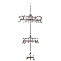 Zaer Ltd. Elegant Hanging Metal Chandelier Display Decoration with Hooks... - £165.36 GBP