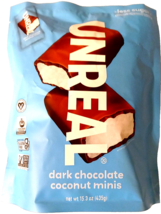 Unreal Dark Chocolate Coconut Minis Gluten Free 15.3 Oz EXP 05/2026 - $20.78