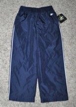 Boys Pants Athletech Blue Mesh Lined Wind Resistant Elastic Waist Track-size 4/5 - £11.13 GBP