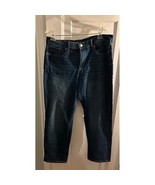 banana republic straight leg jeans sz 32 / 14 awesome blue jean color - $321.30 MXN
