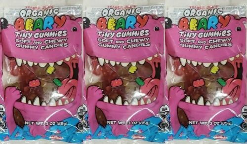3x Trader Joe's Organic Beary Tiny Gummies Soft And Chewy Gummy Candies 07/2024 - £11.95 GBP