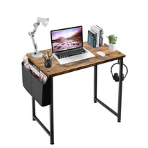 Small Computer Desk Study Table For Small Spaces Home Office 31 Inch Rustic Stud - £66.33 GBP