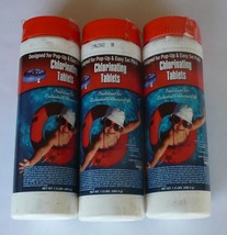 THREE (3) 1&quot; Chlorine Tablets 1.5 Lbs. Stabilized Swimming Pool Spa Tabs Pop-up - £27.96 GBP