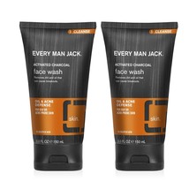 Every Man Jack Activated Charcoal Oil and Acne Defense Skin Clearing Face Wash F - £27.25 GBP