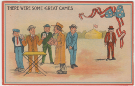 There Were Some Great Games Postcard Vintage Patriotic - £2.34 GBP