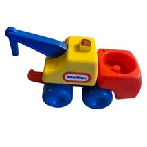 Vintage Little Tikes Tow Truck Vehicle yellow blue red plastic  - £6.18 GBP