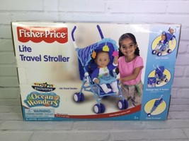 Fisher Price 18&quot; Doll Lite Travel Stroller Ocean Wonders Toys R Us Exclusive NEW - £83.08 GBP