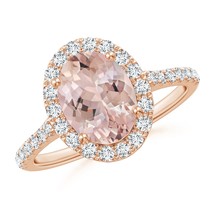 Authenticity Guarantee

ANGARA 2.1 Ct Prong-Set Oval Morganite Halo Ring with... - £1,348.63 GBP