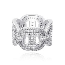 Hip Hop Rings All Iced Out Bling Micro Pave AAA+ Cubic Zircon High Quality Jewel - £18.60 GBP