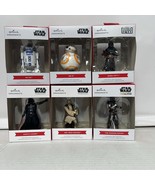 Hallmark Star Wars christmas ornaments lot of 6 R2-D2,BB-8, Death Vader,... - £25.94 GBP