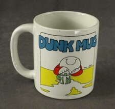 Vintage 1980 Stoneware Coffee Cup Tom Wilson ZIGGY Comic Cartoon Dunk Mug - £13.49 GBP