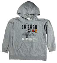 Disney Unisex Kid's Hoodie Chicago The Windy City Long Sleeve Size M 7/8 Gray - $9.89