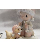 Wishing You a Season Filled with Joy, Boy with Puppy Precious Moments Fi... - £31.89 GBP