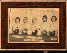 Vintage Evansville Indiana Franklin Lanes Barbs BOWLING TEAM 1975-76 pic - £17.77 GBP