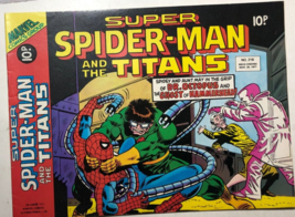 SUPER SPIDER-MAN &amp; THE TITANS #216 (1977) Marvel Comics UK  FINE- - £15.56 GBP