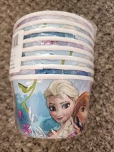 Disney Frozen Party Treat Cups 9.5oz Ice Cream Dessert 8 Ct Anna Elsa Olaf - $4.85