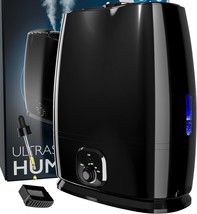 Air Humidifier 50 hr  Continuous Use 6L Tank Essential Oil Tray Filterless NEW - £43.28 GBP