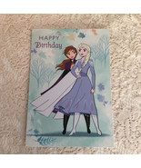 Happy Birthday Hallmark Card: Happy Birthday Frozen Anna Elsa Purple Dress - £3.13 GBP