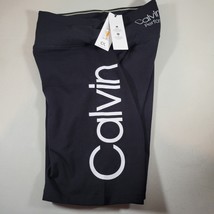 Calvin Klein Womens Bike Shorts Performance High Waist Black Small Stretch Tags - £15.07 GBP